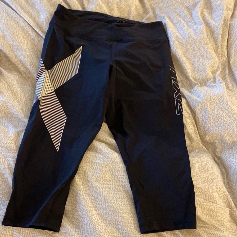 2xU compression tights 18” inseam